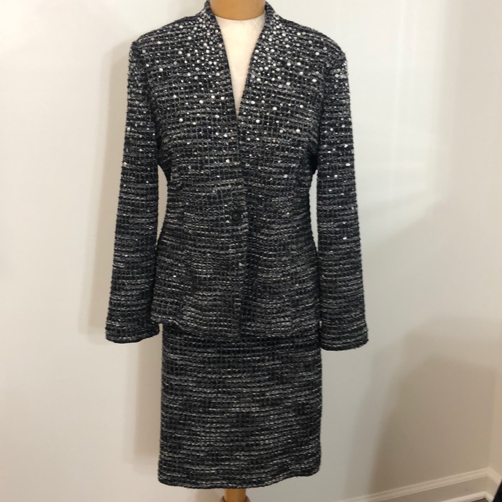 2 piece sparkly Premiere Knit suit